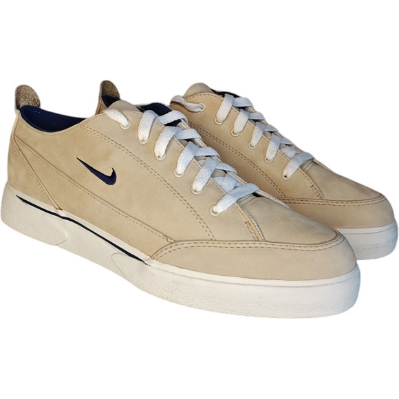 Nike Other - Nike SCRQC Sneakers Mens 9 Tan Navy Blue Suede Vintage 1994‎ 941024-BA-D